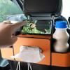 Auto Backseat Organizer for Auto Interior 7 In 1 Car Seat Back Cup Holder Storage Box Tissue Box with Hook Car Phone Holder