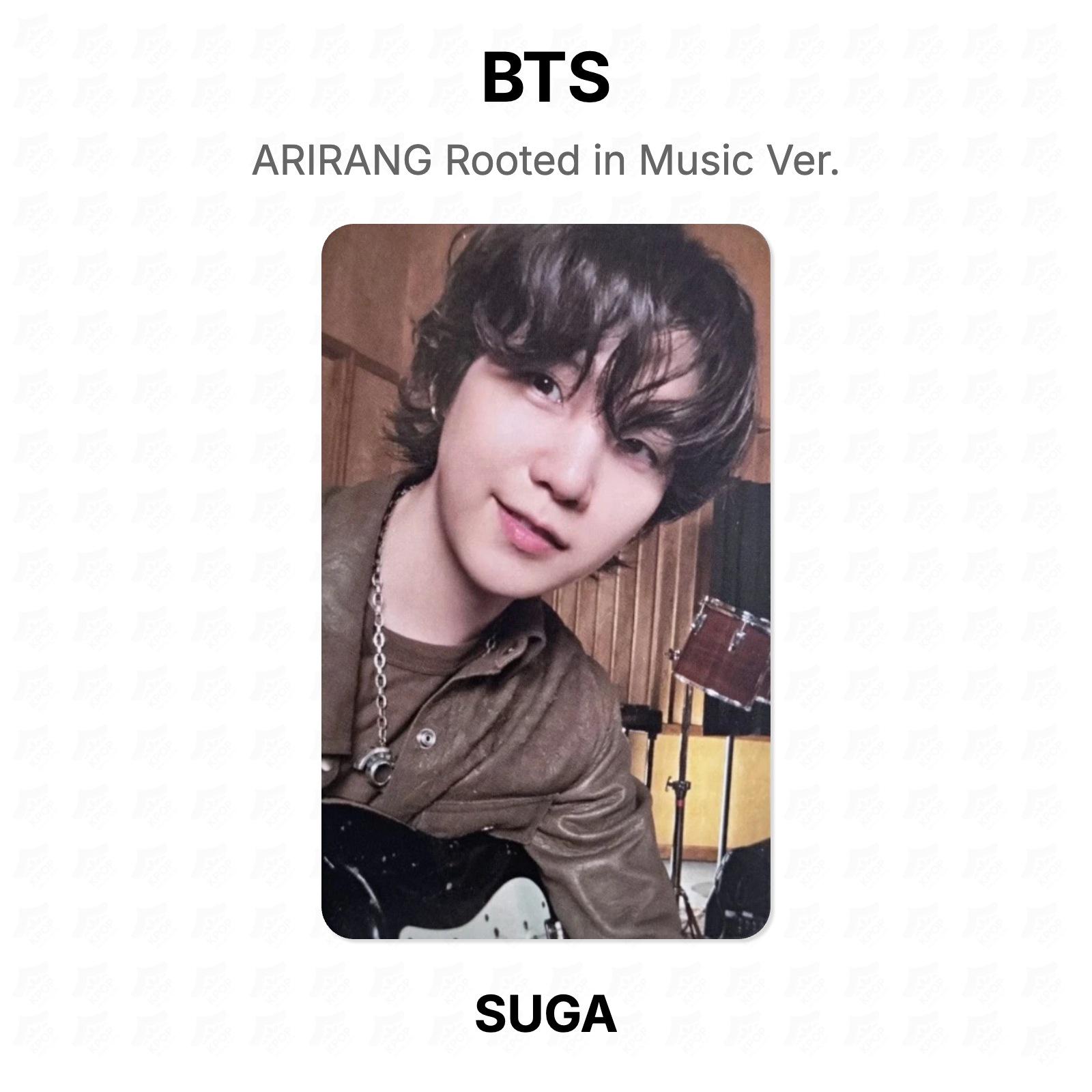 BTS АРИРАНГ Укорененный в музыке Вер. Официальная фотокарта SUGA