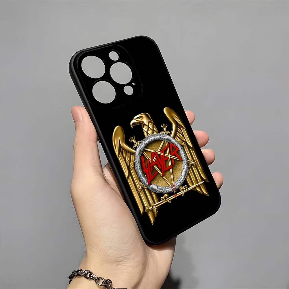 Slayer Heavy Metal Rock Band Phone Case For IPhone 17 Pro Max 16 15 14 Pro Max 13 11 X Xs Xr 8 7Plus Silicone Cover
