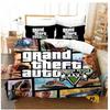 Theft Game Grand Auto Bedding Set Cartoon Duvet Covers Bedclothes Pillowcase