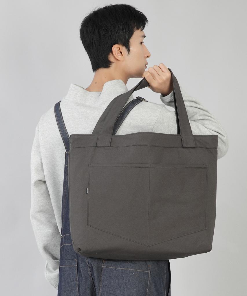 Saintcrew Pentagon Pocket Big Size Eco Bag Pp-108 Charcoal