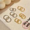 925 Sterling Silver Minimalist Huggie Hoop Earrings | Gold/Silver Tone Multiple Sizes Small Hoop Earrings for Women Men