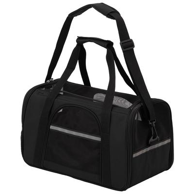 Bon Furniture Pet Carrier Fits Very Small Dogs and Cats To Prevents Jumping Double Black Bag, Boston/Shoulder Bag, 2-Way, (Up 5kg), Out, Zipper,