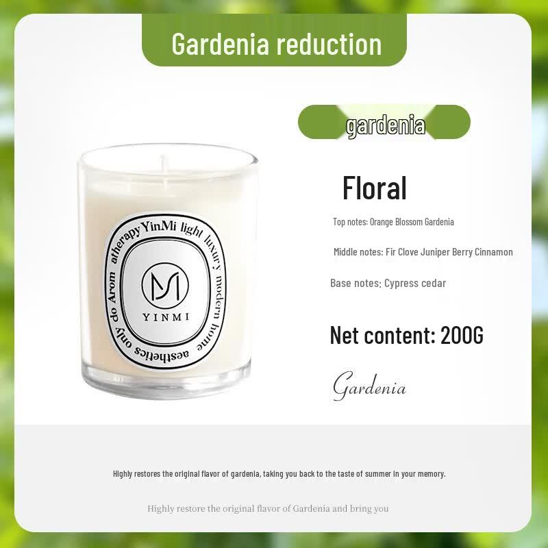 YINMI Gardenia Scented Candle, 200g