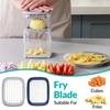 Efficient Chopping Stainless Steel Potato Slicer Manual Hand Easy Clean Veggie Chopper French Fry Cutter Kitchen Use