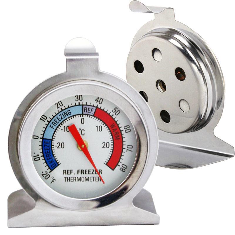 

2 Pack Refrigerator Freezer Thermometer Large Dial Analog Thermometer срібний
