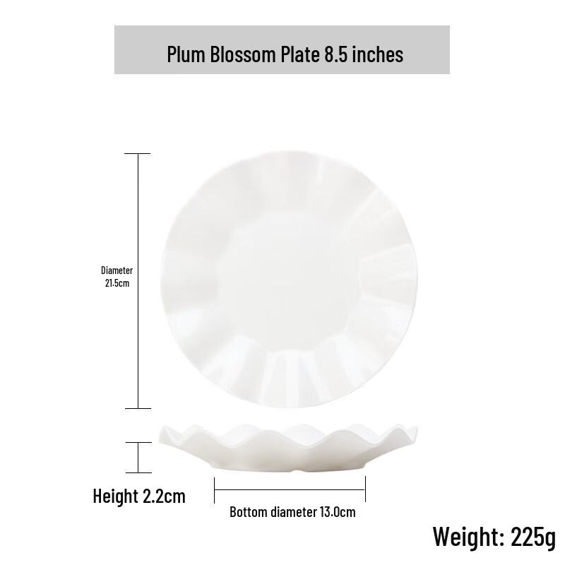 Qianxing Melamine Lotus Plate Set