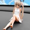1Pcs Fate Of The Sky Dome Girl Hand-Made Sitting Model Car Ornaments