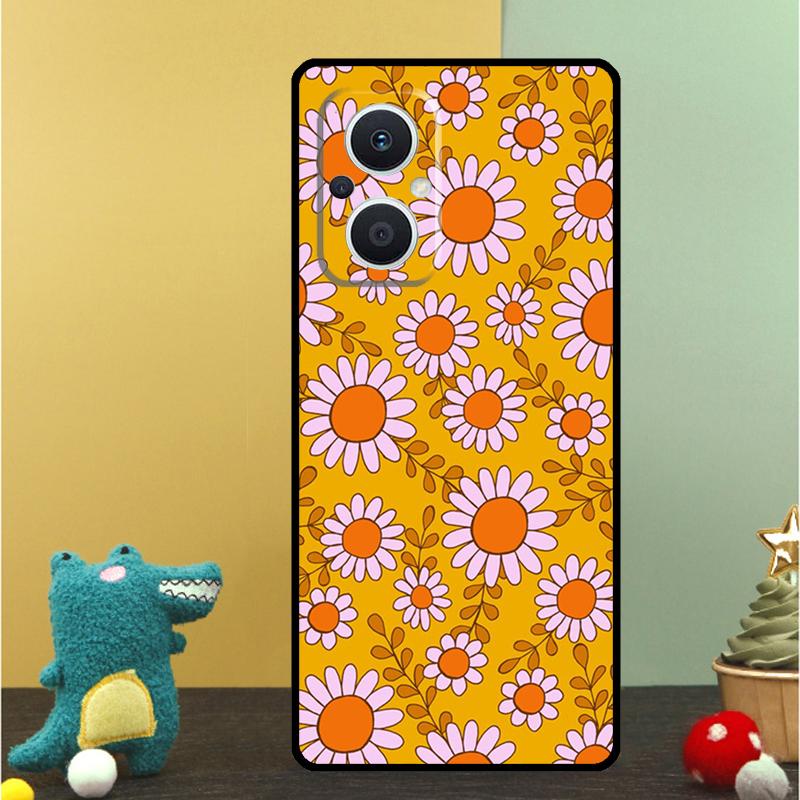 retro Groovy hippie boho rainbow Case For OPPO Reno 15F 14F 11 12 13 F 14 10 15 Pro 7 8 Lite OPPO Find X5 X6 X8 X9 Pro Cover