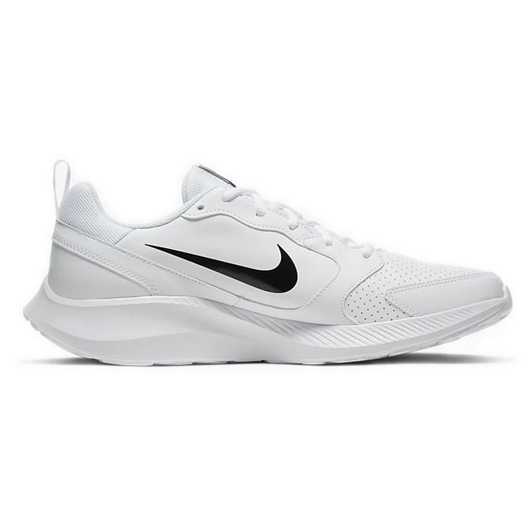 Nike Todos Slip Resistant Lightweight Non Slip Lightweight Low Top Marathon Running Shoes Unisex White Black BQ3198-100