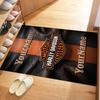 Harley-davidson Motorcycles Personalized Name Floor Rug Office Rug Perfect for Game Room Outdoor Kitchen Study room Antislip Carpet Decorate Offices