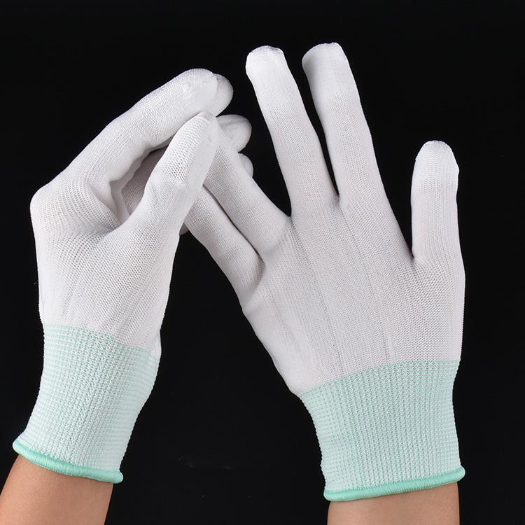 13-Gauge Nylonhandschuhe mit PU-Beschichtung, Rutschfest, Antistatisch, Perfekt für Reinräume