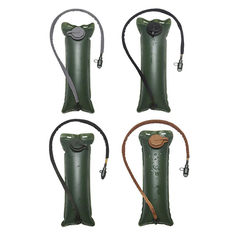 Folding Water Bag With Drinking Tube 3L Hydration Bladder Leak Proof Outdoor