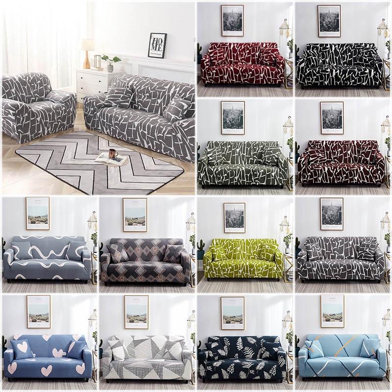 Moderne Sofabezüge mit Blumendruck, weich und dehnbar