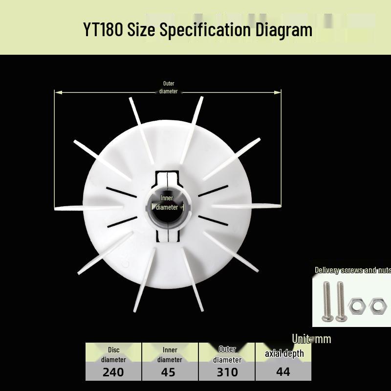 Selbstanziehendes Kühlgebläseblatt YT63-160 für Elektromotoren