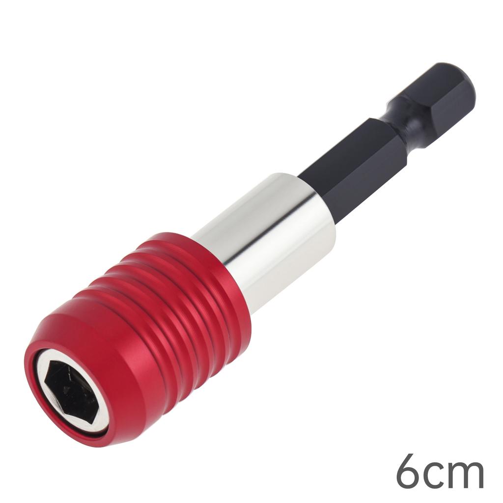 4 Stück 60-300 mm Chrom-Vanadium-Stahl Magnetischer Bithalterstab, Schnellverschluss 1/4 Sechskantadapter für Schlagschrauber, Schrauben, Muttern, Bohrer