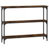 VidaXL Console Table Smoked Oak 100x22.5x75 Cm Engineered Wood 834027