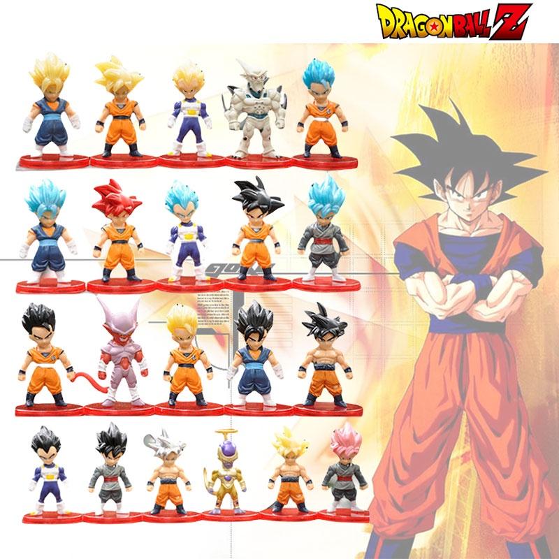 Dragon Ball Son Goku Figure Model Toy 7-7.5cm Plastic Collectible