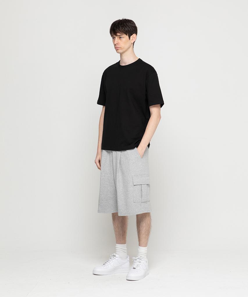 CHAMBROS [2-Pack] Cargo Pocket One-Pleat Bermuda Sweat Shorts