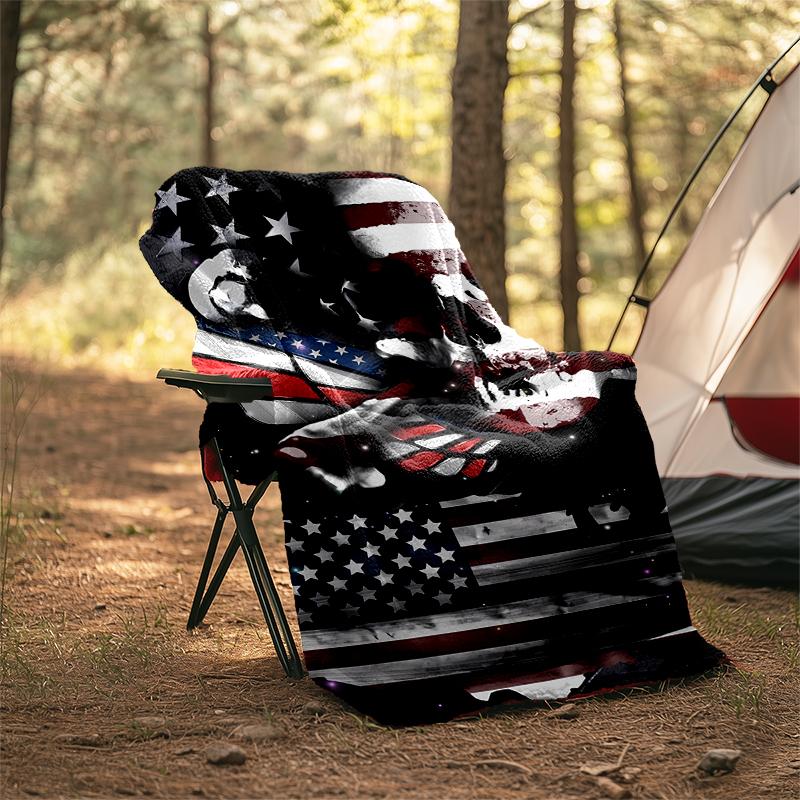 1pc Artistic American Flag blanket, al season lightweigh Poster blanket home office outdoor nap multifunc Poster blanketional blanket