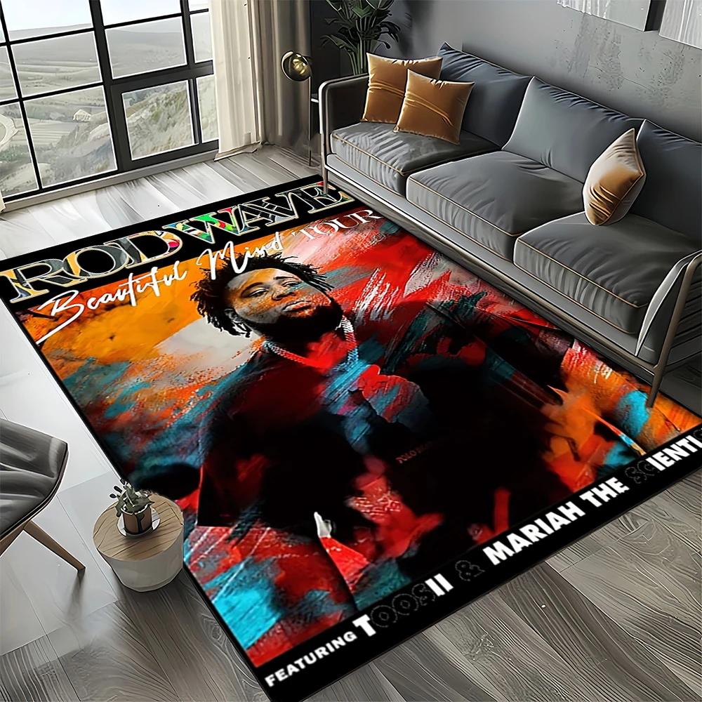 2025 New Style Rod Wave Rapper Area Rug,Carpet Rug for Home Living Room Bedroom Sofa Doormat Decor,kids Play Non-slip Floor Mat