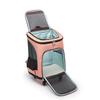Portable Cat Travel Bag on Wheels Large Capacity Pet Carrier for Summer Breathable Mesh Kitten Backpack Lightweight Cat Trolley