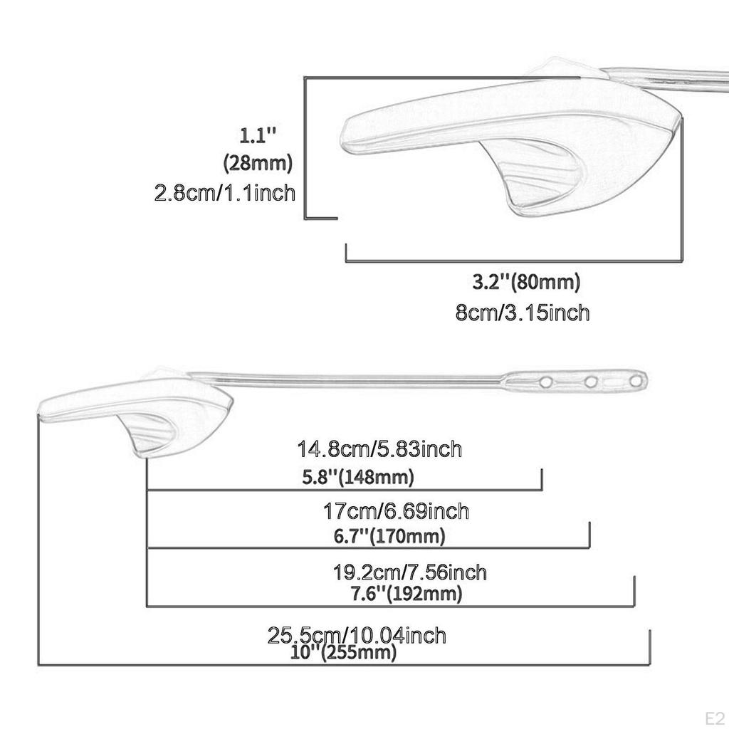 Front Mount Toilet Handle Part Repair Tool for Most Toilets