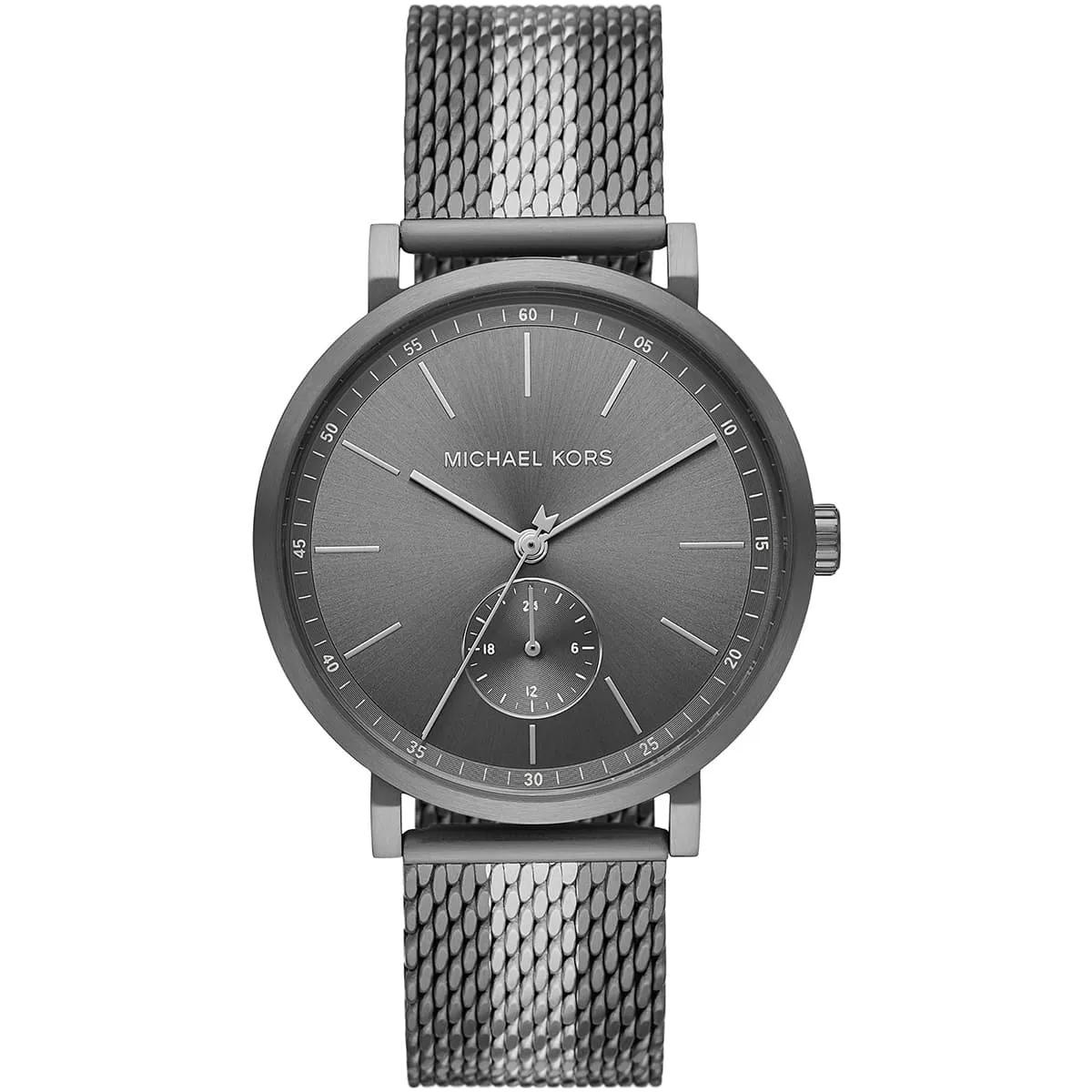 

Мужские кварцевые часы Michael Kors MK8805 Bayville с черным силиконовым ремешком и хронографом чёрный