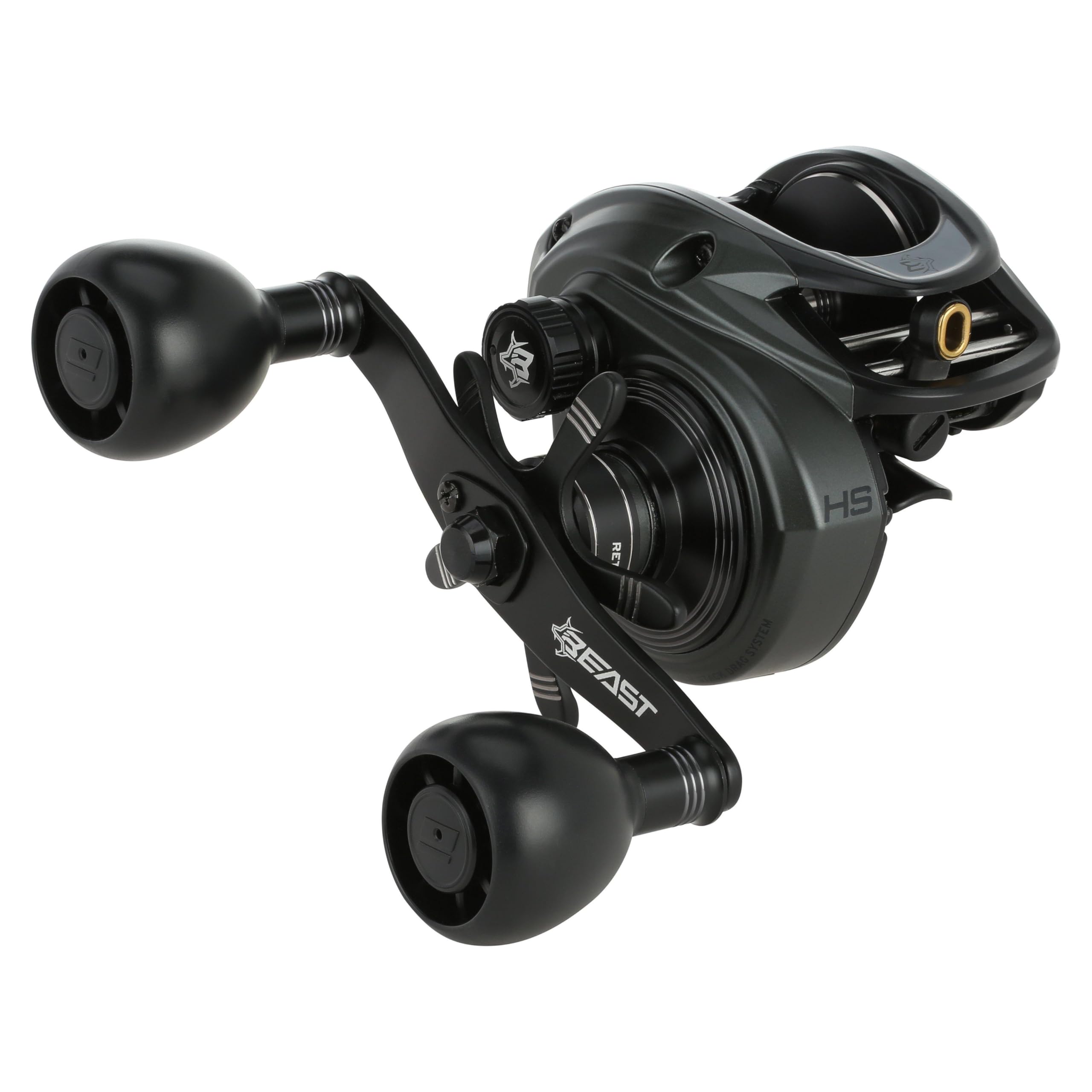 

Abu Garcia Beast LP Beast 300 High Gear Baitcasting Low for and Monster Big Game Reel, Profile, Bass, Saltwater, Fish, чёрный