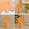 Moderne Abstrakte Hand Keramikfigur | Symbol für Eleganz & Kreativität | Ein luxuriöser Hauch für Ihren Raum | Packung mit 1, Pfirsich