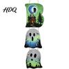 Layered Hanging Seasonal Ornament Halloween Wooden BOO Sign Creative Letter Pendants Vintage Ghost Pumpkin Black Cat