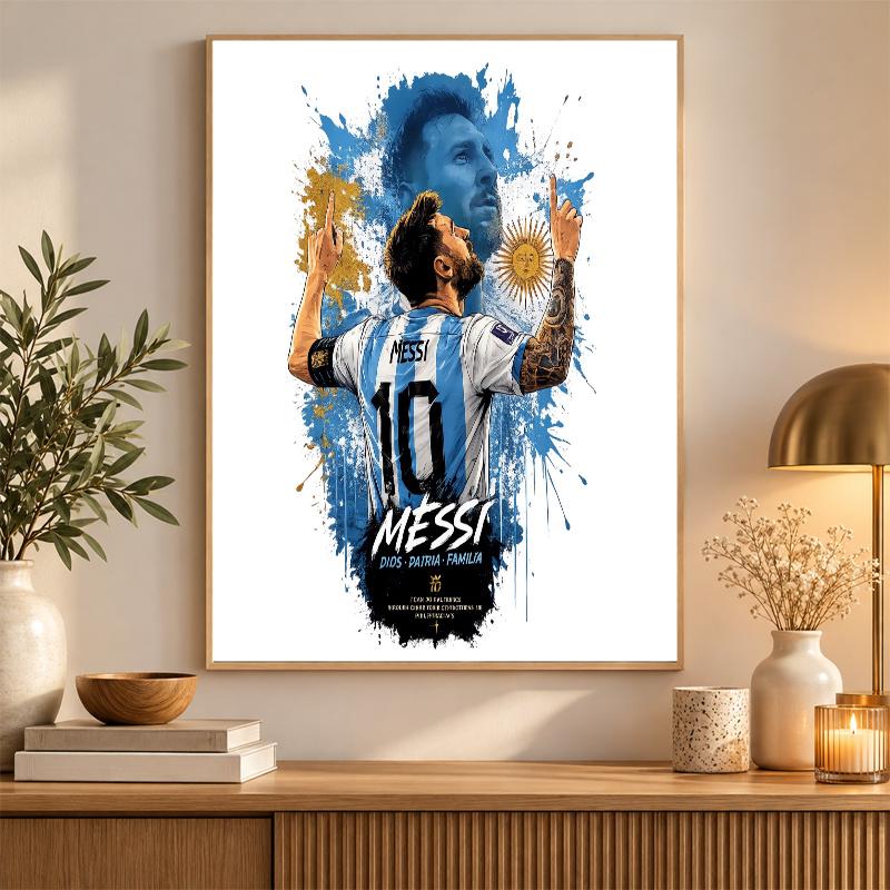Lionel Messi Diamond Painting Kit 5D Full Drill DIY Diamond Mosaic Wall Art Home Decor