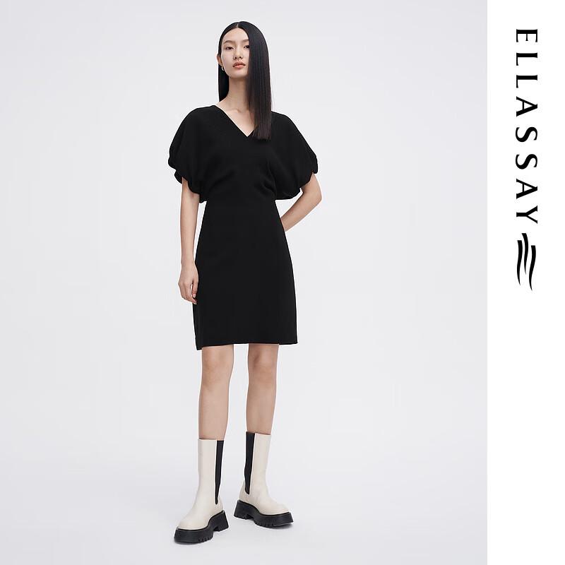 

ELLASSAY Women s Elegant Triacetate Pleated A-Line Mini Dress S