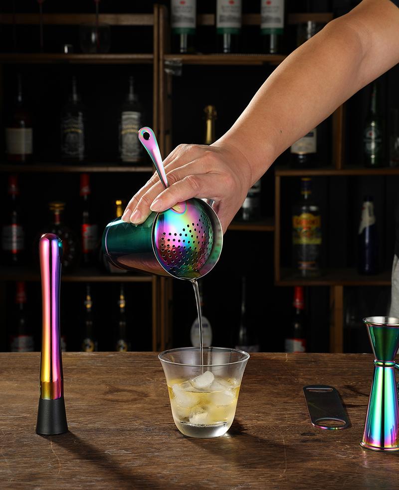 Julep Strainer Stainless Steel Cocktail Strainer for Cocktail Drinks Home or Commercial Bar