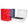 Jssmst (Jessmat) Portable Safe, Key Lock, Metal, 25x20x9cm, A5 Size, GB001bl-xl (White)