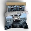 Zebra In Rippling Water. Bedding Sets Duvet Cover Sets Duvet Covers Pillowcases(1*Duvet Cover 2*Pillowcases Without Duvet Insert)