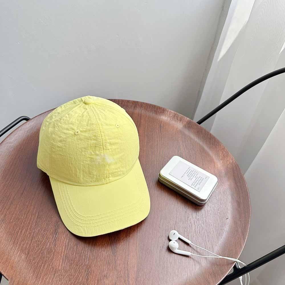 Anime Quick-Drying Baseball Cap Korean Style Peaked Cap Fashion Solid Color Sun Hat  Girl
