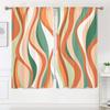 2 pieces, colorful wave curtains - semi blackout - suitable for living room, bedroom, kitchen, home decoration