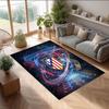 Atletico Madrid Printed Flannel Area Rug Non Slip Soft Polyester Floor Carpet Indoor Decor Mat for Bedroom Living Room Sofa Game Room Home Decoration