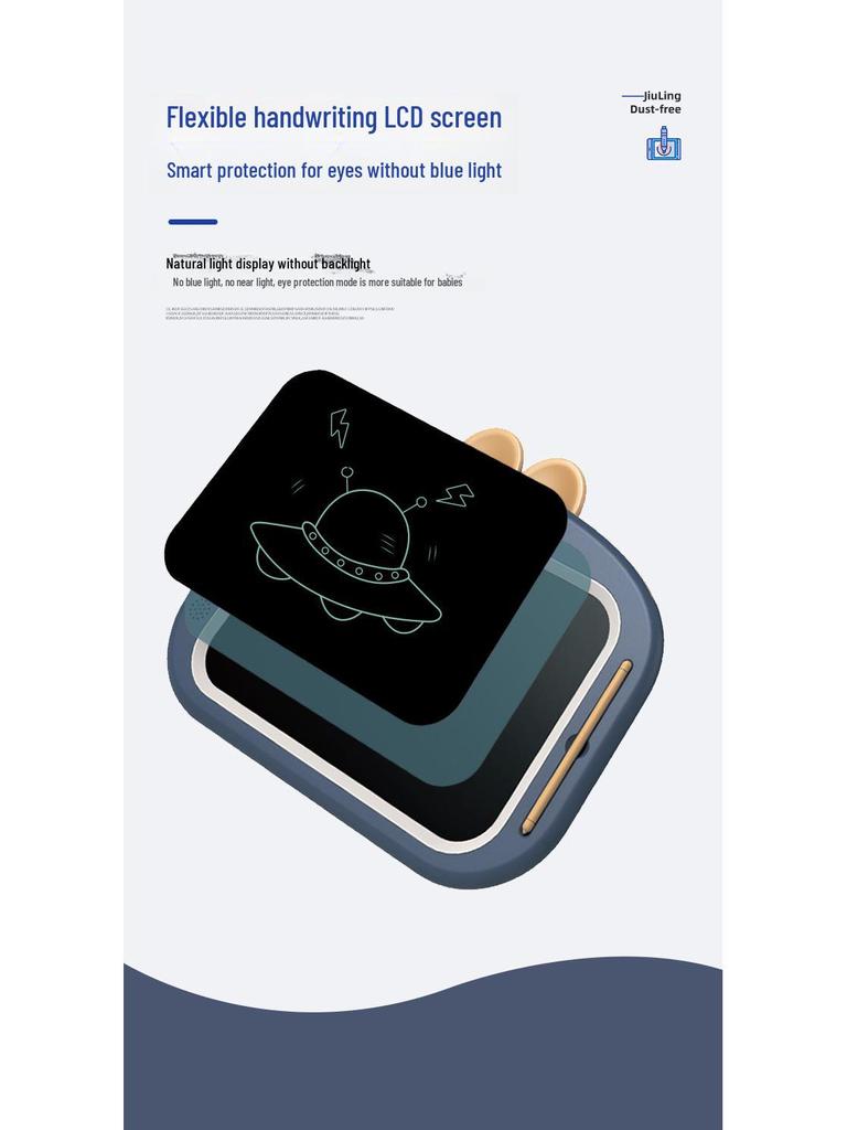 Children's Large LCD Handwriting Tablet with One-Click Clear Feature for Drawing and Writing