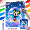 Mickey Mouse Painting by Numbers Hand Filled Drawing Art Kit Home Decor