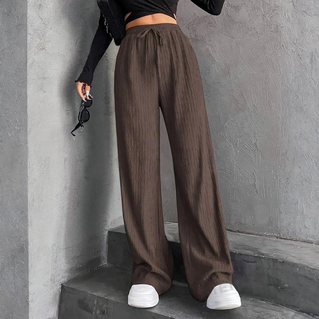 Women's Straight Pants Fashion Casual Pants Nine Point Harlan Pants