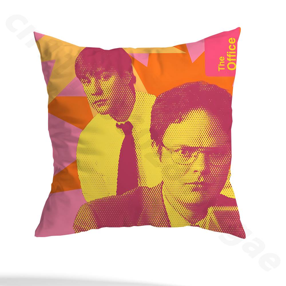 Hot TV The Office Pillow Case Square Double-Sided Printing Short Plush Sofa Cushion Cover Bedroom Bedside Pillow