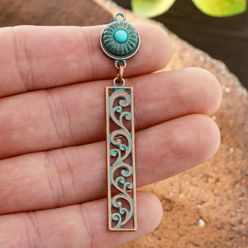 2Pcs Vintage Ethnic Bohemia Pendants For Women Earrings Necklaces Pendants Charms Jewelry Making Diy Jewelry Accessories