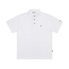 TRIMERE Simple Logo Wappen Short Sleeve Polo Tee F/L Man White