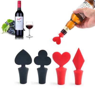 Cork Stopper Fresh Wine Keeper Plug Sealer Silicone Wine Stoppers Poker Shaped Red Wine Bottle Cap