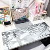 XXL Large Gaming Mouse Pad Anime Angel Japanese Vertical Text Gothic Art Desk Mat Non-Slip Rubber Keyboard Desktop Mouse Mats