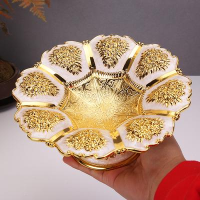 Fruit Plate Nordic Style Home Creative Fashion Living Room Metal Small Exquisite Fruit Plate Ornament