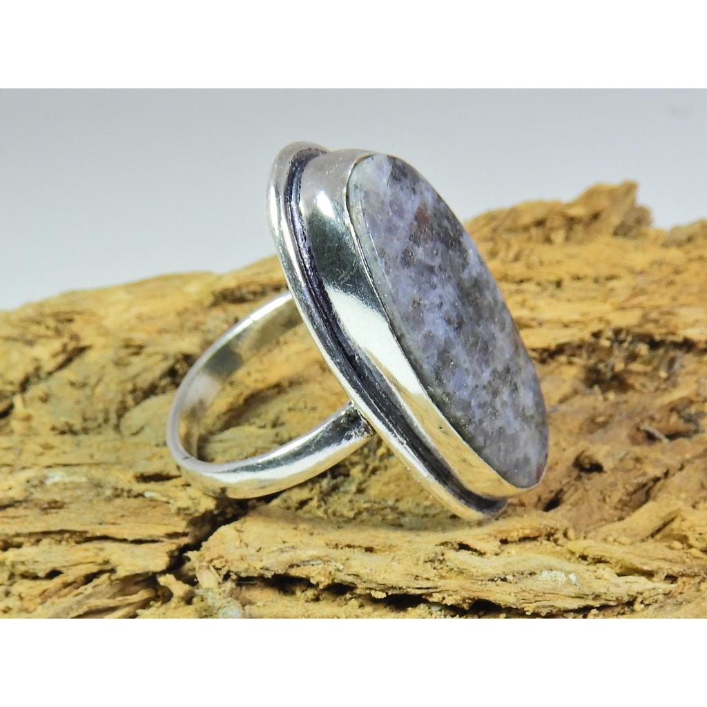 Natural Lapidolite 925 Solid Sterling Silver Ring Size US-10 PG-250