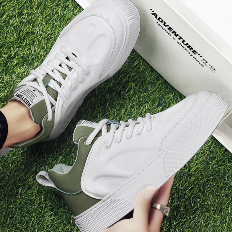 Fashion Spring Summer Fashion Sneakers Man High Quality Breathable Soft Sole Casual Board Shoes Men's Lace-up Platform Vulcanized Shoes